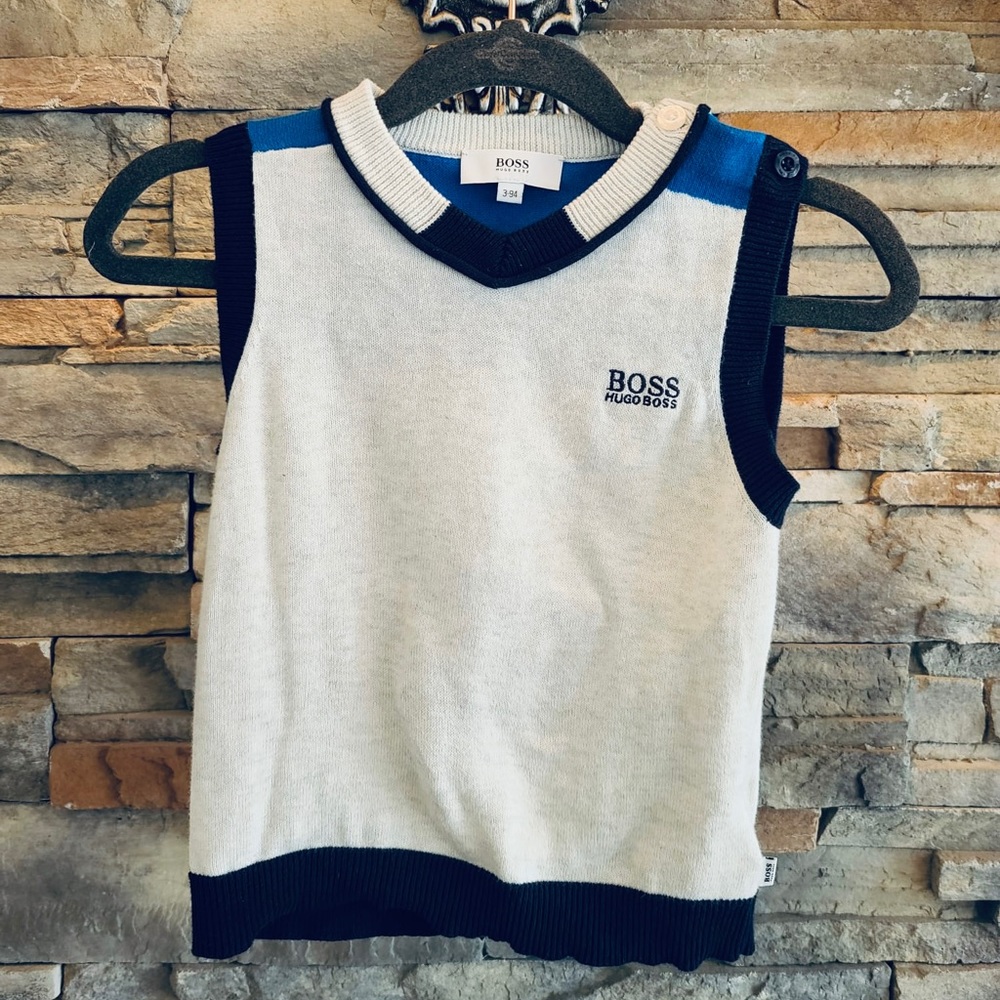 Hugo Boss Knit Sleeveless Cardigan